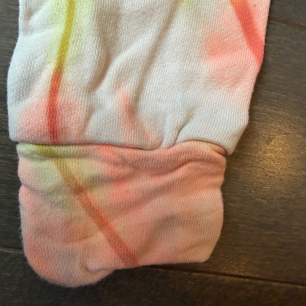 Flowers by Zoe Girls Tie-Dye Purple Pink Yellow Blue Sweatshirt & Legging Set - Picture 12 of 16